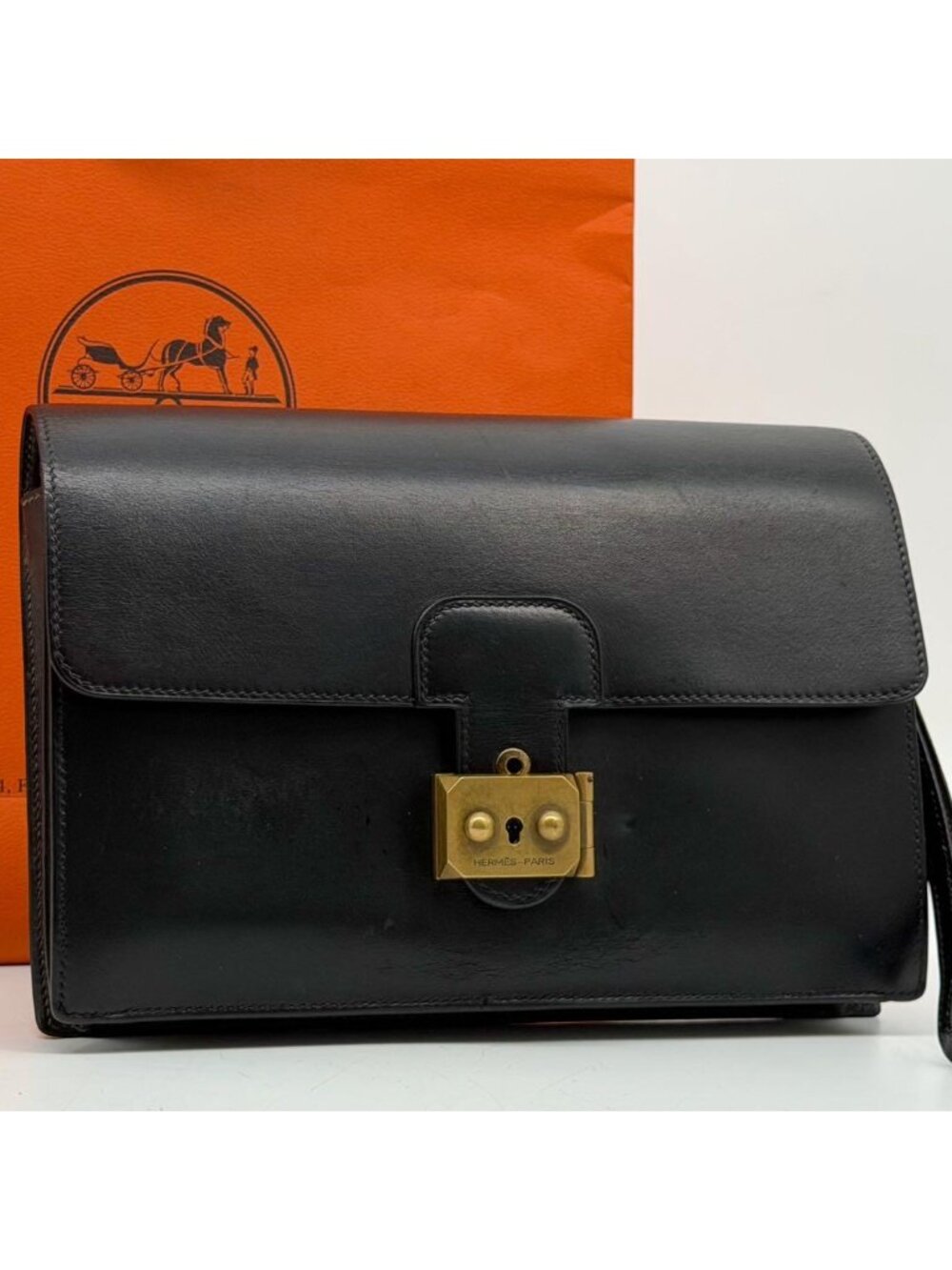Hermes Pochette Jet Box Calf